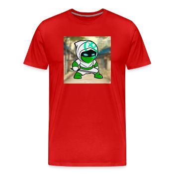 Ninjas Cash - T-shirt bio Premium Homme - rouge - Devant - Damien (186cm)