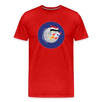 Iraqi Space Agency - Men's Premium Organic T-Shirt - red - Front - Damien (186cm)