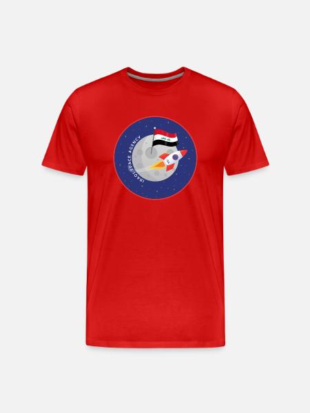 Agence spatiale irakienne - T-shirt bio Premium Homme - rouge