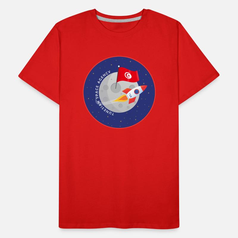 Agence spatiale tunisienne T-shirt bio Premium Homme