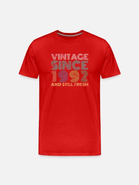 Millésime 1992 - T-shirt bio Premium Homme - rouge