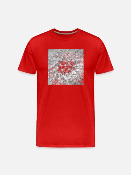 Pusteblume, A731878 1 - Männer Premium Bio T-Shirt - Rot
