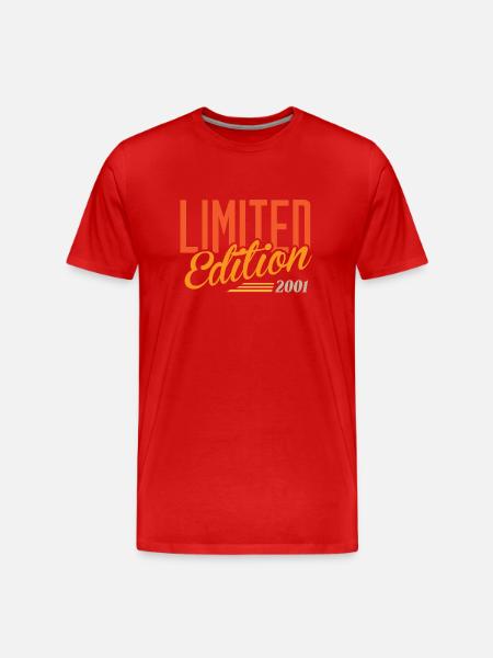 Millésime 2001 - T-shirt bio Premium Homme - rouge