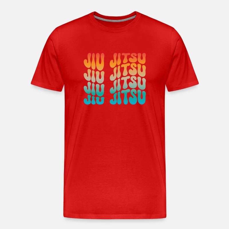 Jiu Jitsu - Männer Premium Bio T-Shirt - Rot