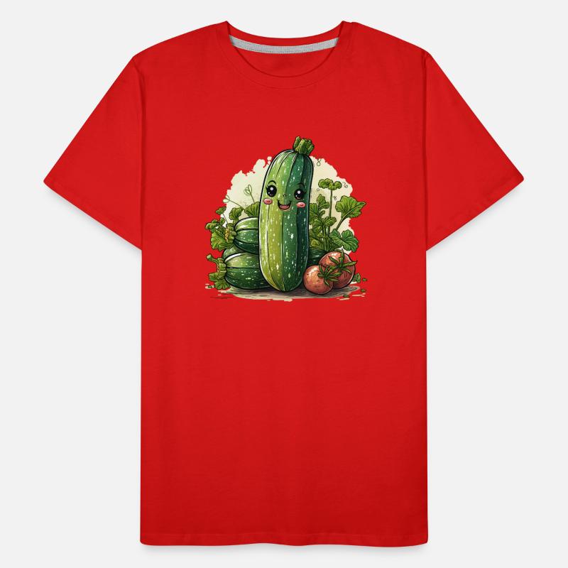 Zucchini comic style Men's Premium Organic T-Shirt