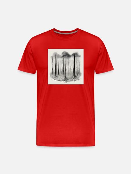 Forest - Männer Premium Bio T-Shirt - Rot