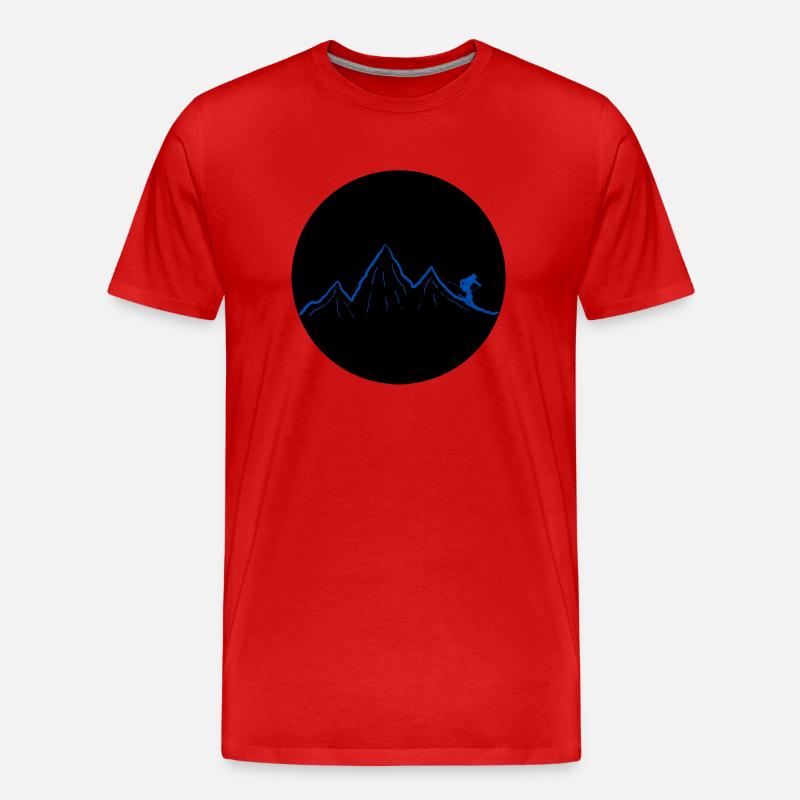 Ski dich frei! - Männer Premium Bio T-Shirt - Rot