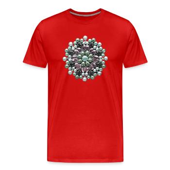 My Jewel V1 - Men's Premium Organic T-Shirt - red - Front - Damien (186cm)