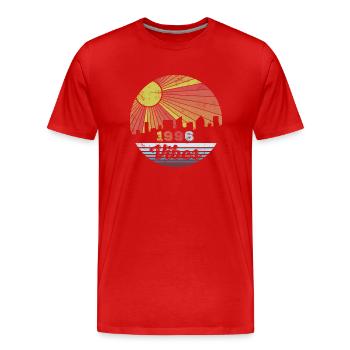 Vintage 1996 - Men's Premium Organic T-Shirt - red - Front - Damien (186cm)