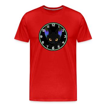 Bat Hour Mouse - Men's Premium Organic T-Shirt - red - Front - Damien (186cm)