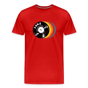 Vintage 1964 - Men's Premium Organic T-Shirt - red - Front - Damien (186cm)