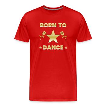 Danser - T-shirt bio Premium Homme - rouge - Devant - Damien (186cm)