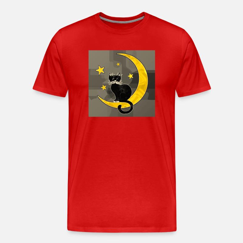 Katze - Männer Premium Bio T-Shirt - Rot