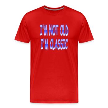 Classic - Men's Premium Organic T-Shirt - red - Front - Damien (186cm)