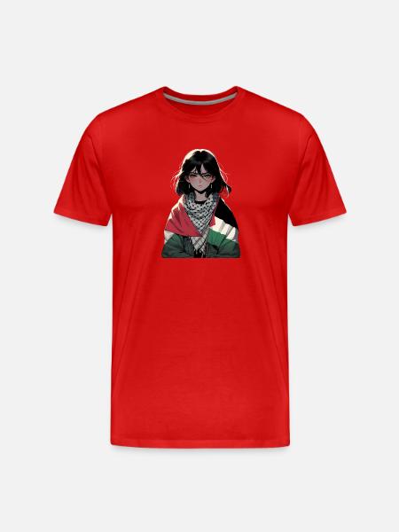 Fille de Palestine - T-shirt bio Premium Homme - rouge