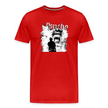 Psychisch kranke Patienten helfen Vektortherapie Stress - Männer Premium Bio T-Shirt - Rot - Vorne - Damien (186cm)