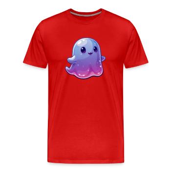 Kleiner Geist - Männer Premium Bio T-Shirt - Rot - Vorne - Damien (186cm)