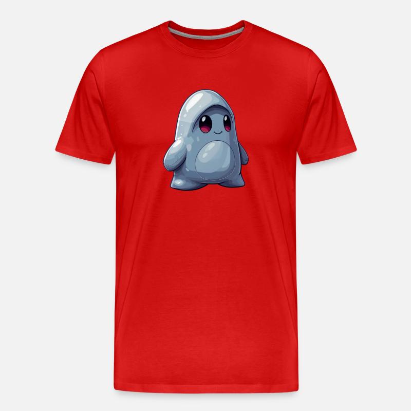 Kleiner Geist - Männer Premium Bio T-Shirt - Rot