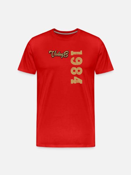 Millésime 1984 - T-shirt bio Premium Homme - rouge