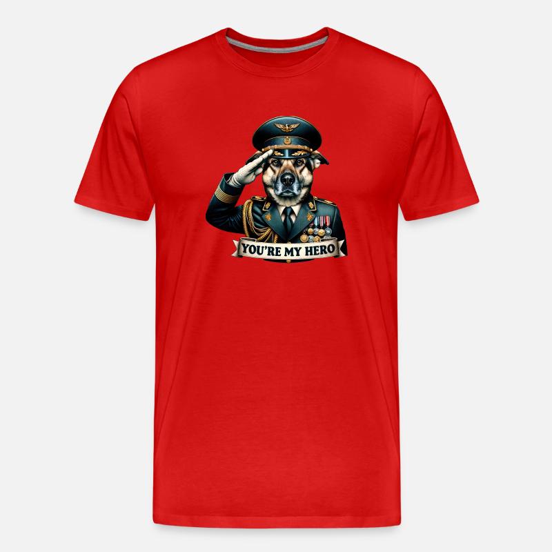 Commander Canine - Männer Premium Bio T-Shirt - undefined
