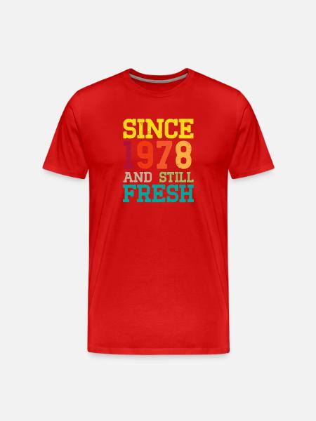 Millésime 1978 - T-shirt bio Premium Homme - rouge