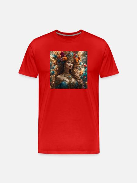 The Beautiful White - Männer Premium Bio T-Shirt - Rot