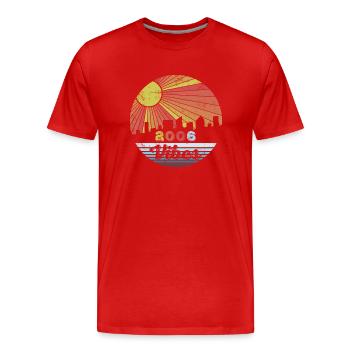 2006 Vintage - Men's Premium Organic T-Shirt - red - Front - Damien (186cm)