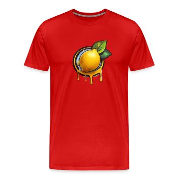 Citron - T-shirt bio Premium Homme - rouge - Devant - Damien (186cm)
