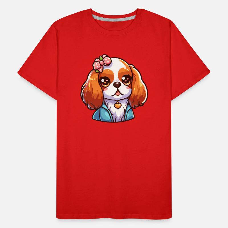 Mignon Cavalier King Charles T-shirt bio Premium Homme