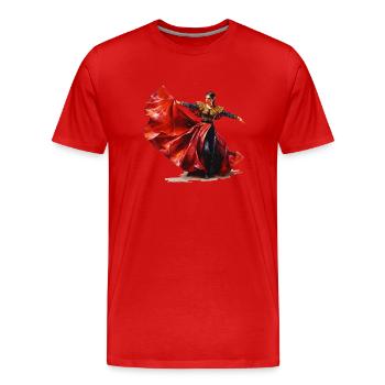 Bullfighters, a fight against prejudice - Men's Premium Organic T-Shirt - red - Front - Damien (186cm)