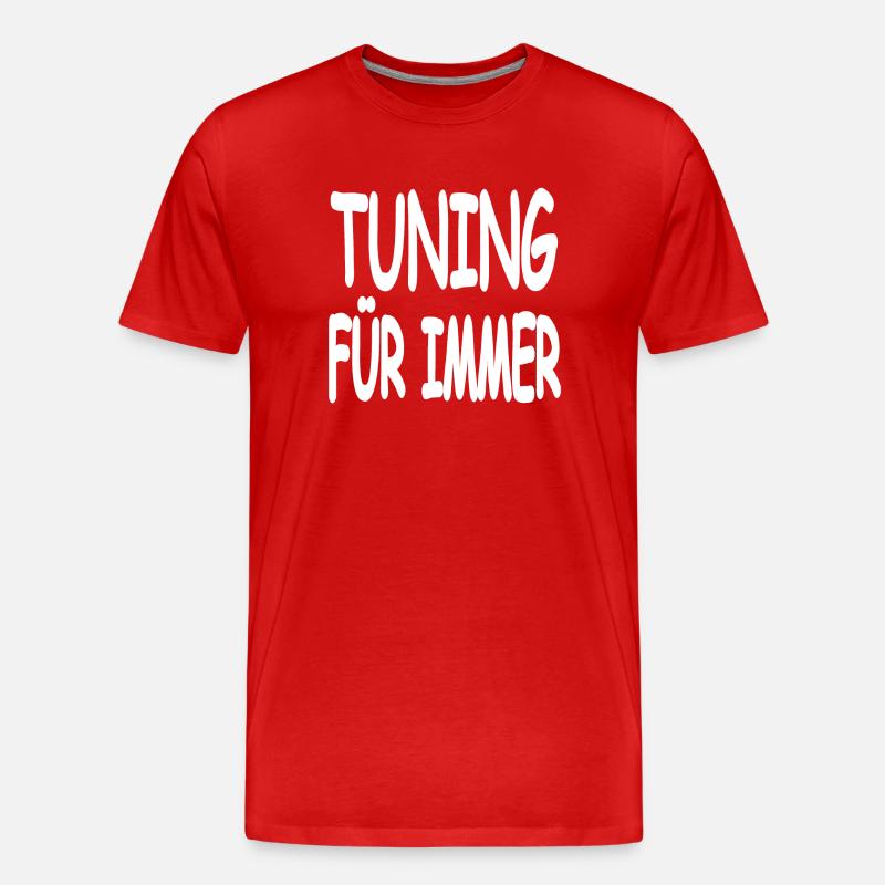 Tuning - Männer Premium Bio T-Shirt - Rot