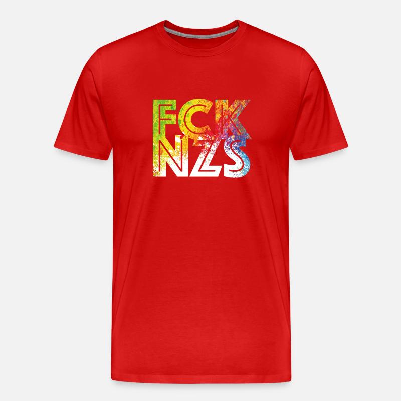 FCK NZS - Männer Premium Bio T-Shirt - Rot