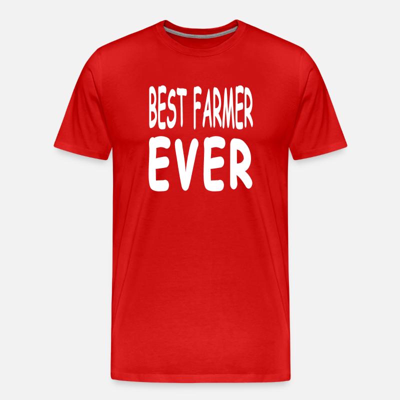 Bauer - Männer Premium Bio T-Shirt - Rot