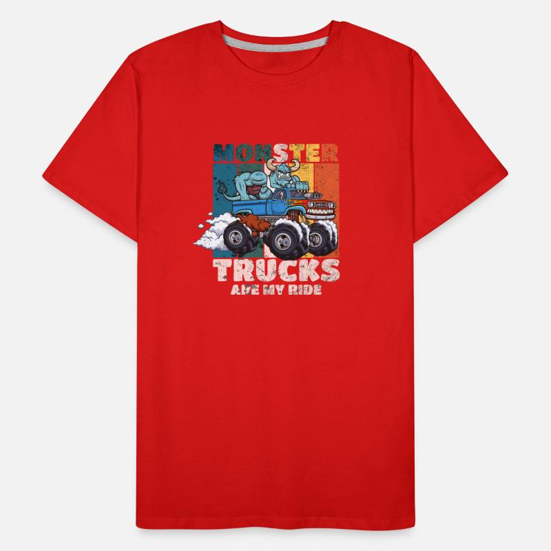 Les monster trucks, c’est ma balade T-shirt bio Premium Homme