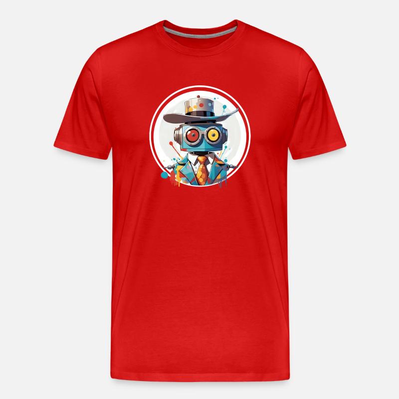ROBOT DE GALA - T-shirt bio Premium Homme - rouge