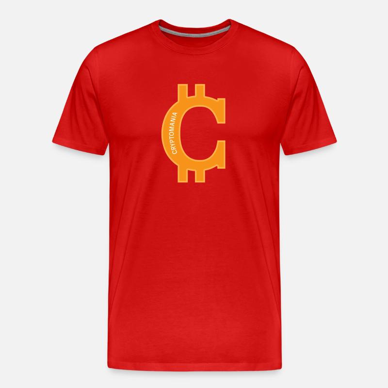 Kryptomanie - Männer Premium Bio T-Shirt - Rot