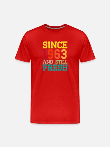 Millésime 1963 - T-shirt bio Premium Homme - rouge