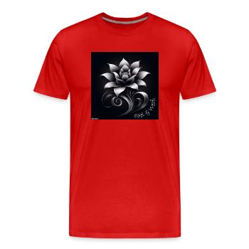 Edelweiss - T-shirt bio Premium Homme - rouge - Devant - Damien (186cm)