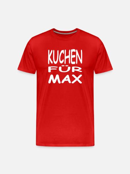 Kuchen - Männer Premium Bio T-Shirt - Rot