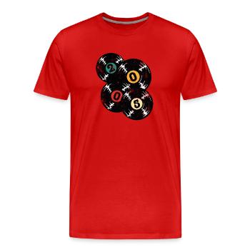 Vintage 2005 - Men's Premium Organic T-Shirt - red - Front - Damien (186cm)