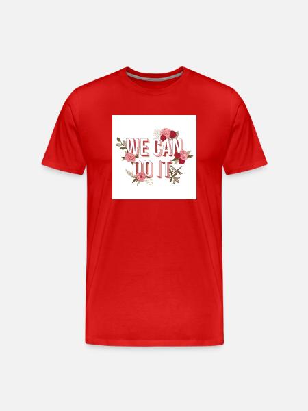 We can Do it - Männer Premium Bio T-Shirt - Rot