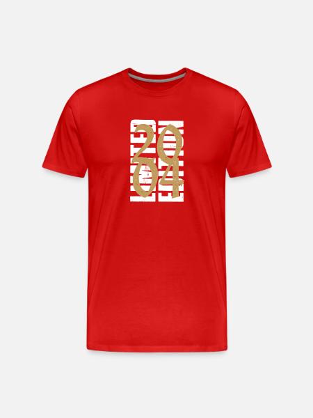 Millésime 2004 - T-shirt bio Premium Homme - rouge