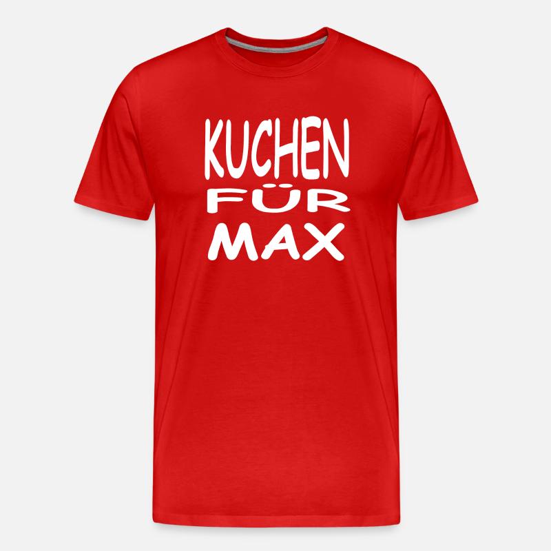 Kuchen - Männer Premium Bio T-Shirt - Rot