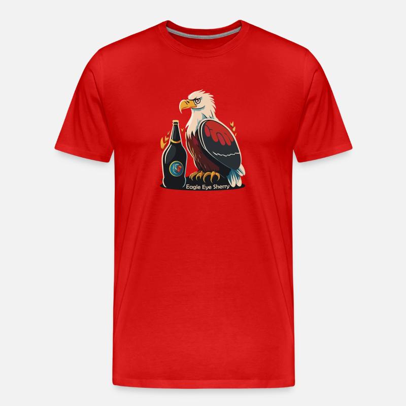 Eagle Eye Sherry - Männer Premium Bio T-Shirt - Rot