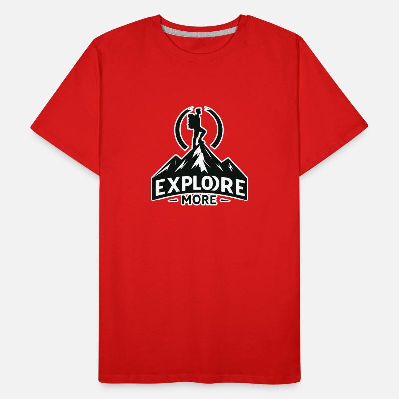 Explore more - Wanderer Männer Premium Bio T-Shirt