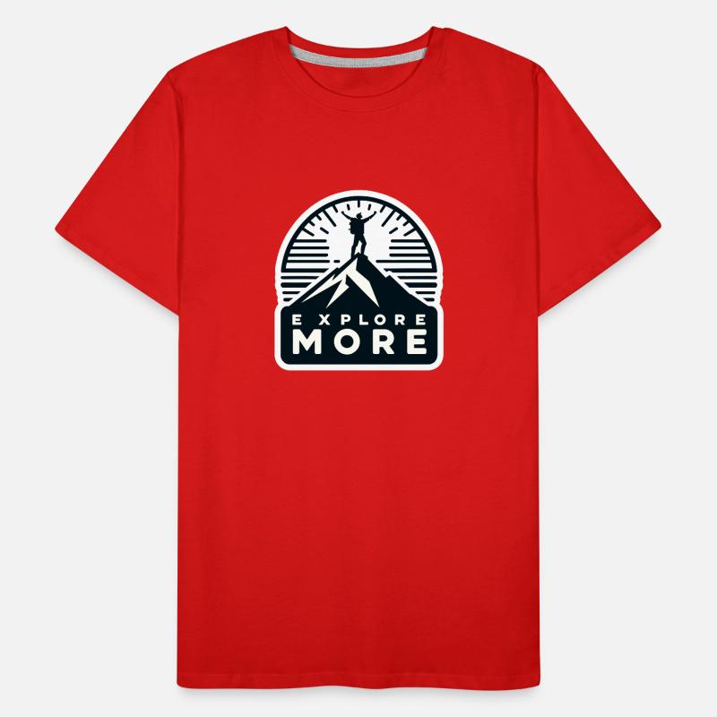 Explore more - Wanderer Männer Premium Bio T-Shirt