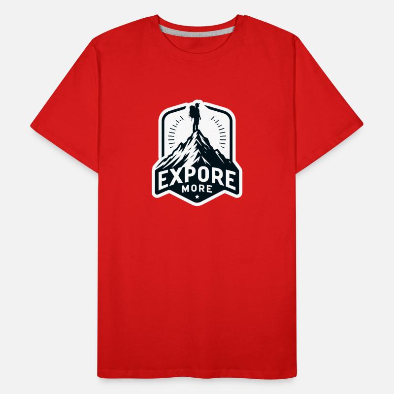 Explore more - Wanderer Männer Premium Bio T-Shirt