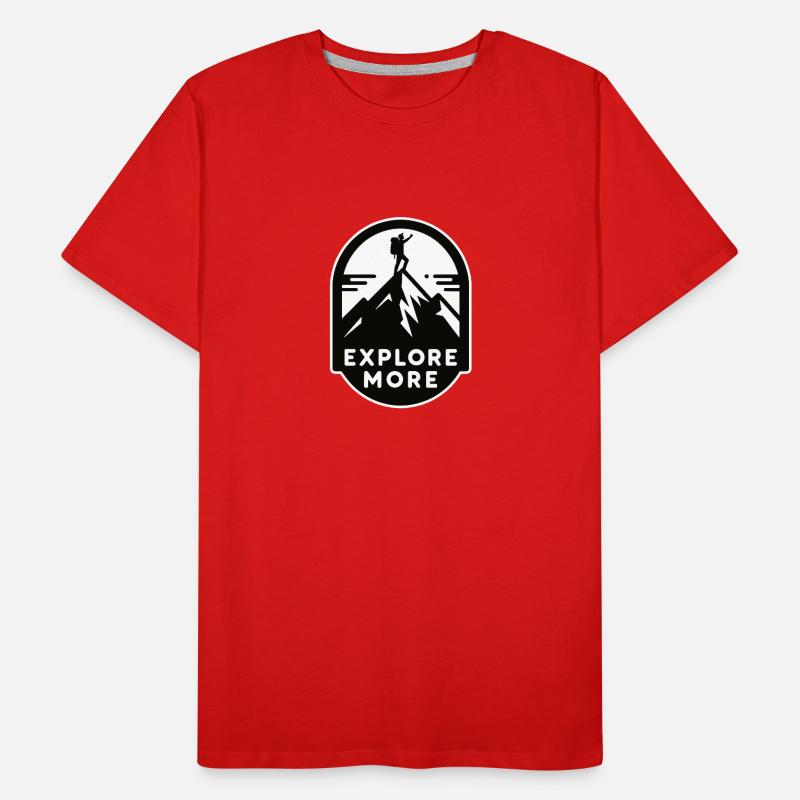 Explore more - Wanderer Männer Premium Bio T-Shirt