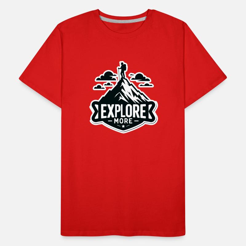Explore more - Wanderer Männer Premium Bio T-Shirt