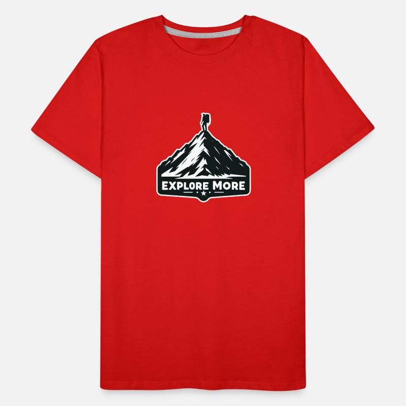 Explore more - Wanderer Männer Premium Bio T-Shirt